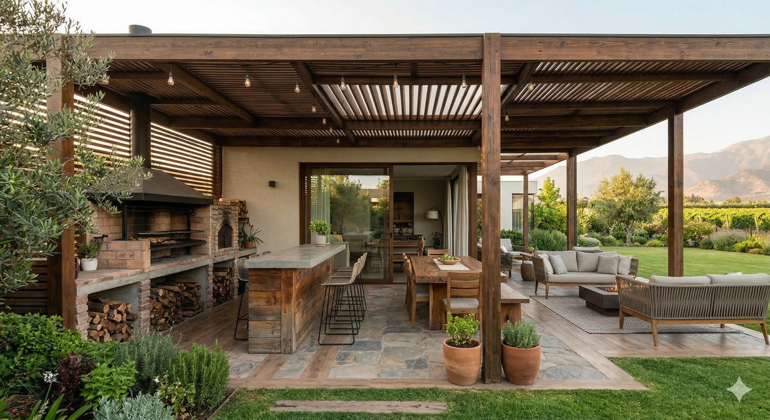 Referencia Terraza Pérgola del Asador